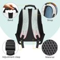 thumbnail image 4 of Pzuqiu Sprinkle Capybara Ice Cream Kids Backpack for Ages 6-18 17 Inch Large Capacity Breathable Elementary School Backpack for Boys Girls Back to School Travel Essential, 4 of 7