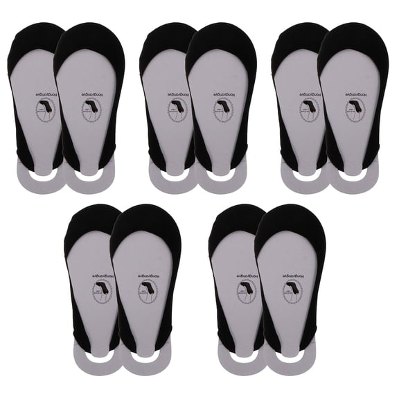 Masteelf Masteelf 5 Pairs Invisible Heel Socks for Women Shallow Sling Boat Socks