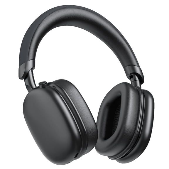 Active Noise Cancelling Headphones -45dB, Bluetooth Headphones 5.4, 60H Playtime Wireless Earbuds, Bass Boosted by 90%, ENC Clear Call, Over Ear Headphone for Travel Home Office PC Soot Black