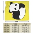 thumbnail image 6 of The Panda Rolling Throw Blanket, Super Soft Anti-Pilling Flannel Blankets, 60"x50", 6 of 8
