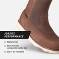 thumbnail image 3 of Botas de trabajo BRUNT Bolduc Comp Toe impermeables para hombre, color marrón 12US, 3 of 8