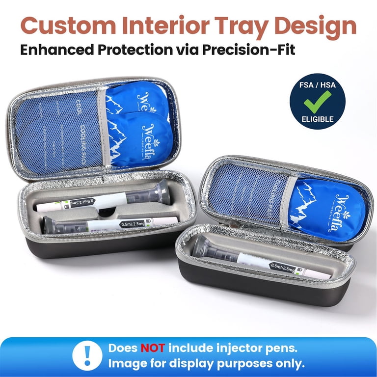 weefla Custom-Fit Insulated Cooler Travel Case for 1 Zepbound or