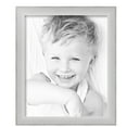 thumbnail image 2 of ArtToFrames 14" x 17" Metro Ice Silver Black Picture Frame, 14x17 inch Silver Wood Poster Frame (WOM-5247),  Pack, 2 of 7