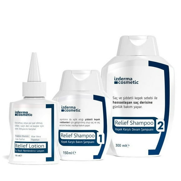 Relief Shampoo anti -dandruff care and continuation shampoo and Relief moisturizing lotion 3 -set set