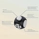 thumbnail image 2 of New Decompression Dice Remote Control Video Software Page Turning Bluetooth Mini Wireless Remote Pho, 2 of 5