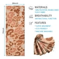 thumbnail image 2 of Brown and Pink Of Leopard Print Hot Yoga Mat Towel Non Slip for Hot Yoga - Quick-Drying Yoga Mat Cover with 4 Corner Pockets with Travel Bag - Hot Yoga Towel Non Slip 74"x26", 2 of 6