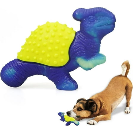 Dog Chew Toys for Aggressive Chewers, Beef Flavor Nylon Dinosaur Pet Toys Gift