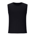 thumbnail image 4 of pstuiky Camiseta sin mangas para hombre, Camiseta holgada sin mangas con textura de seda helada de verano para hombre Tops elegantes para mujer xxl, 4 of 6