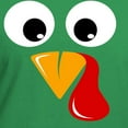 thumbnail image 3 of CafePress - Family Thanksgiving Day Turkey Face - Women's V-Neck Dark T-Shirt, 3 of 4