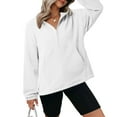 thumbnail image 5 of Zunfeo Fleece Sweatshirt for Women Warm Fall Winter Pullover Sweatshirts Half Zip Cozy Long Sleeve Plush Tops, 5 of 9
