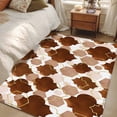 thumbnail image 4 of Area Rug for Living Room, Brown Geometric Moroccan Non-Slip Indoor Large Carpet for Bedroom/Dining Room, Abstract Art Coffee Ombre Modern Washable Low-Profile Floor Mat Runner Rugs - 3 x 5 Ft, 4 of 8