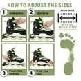 thumbnail image 5 of Size 8-11 Adjustable Inline Skates for Adult Men Ladies Teens Green, 5 of 11