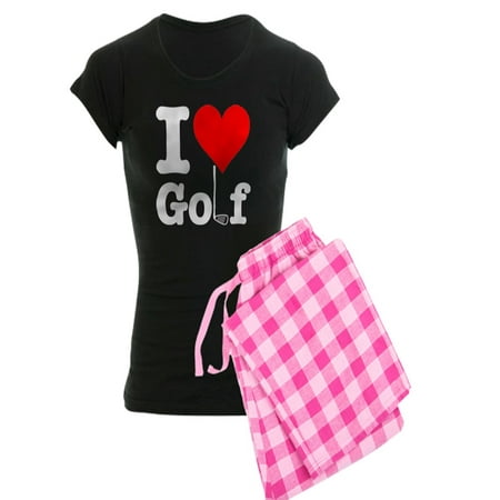

CafePress - I Heart Golf - Women s Dark Pajamas