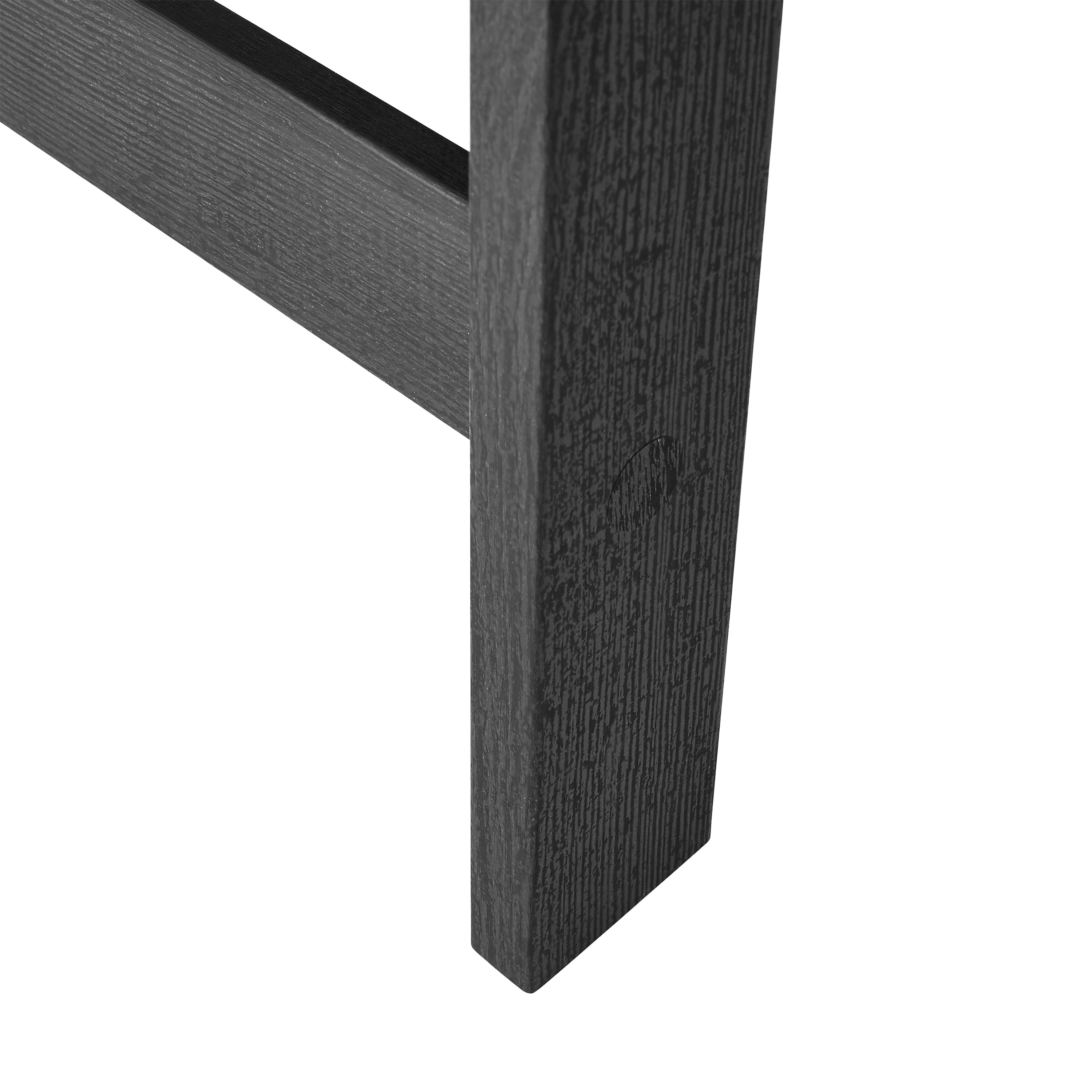 Mainstays Small Square Wood Side Table, Black Finish