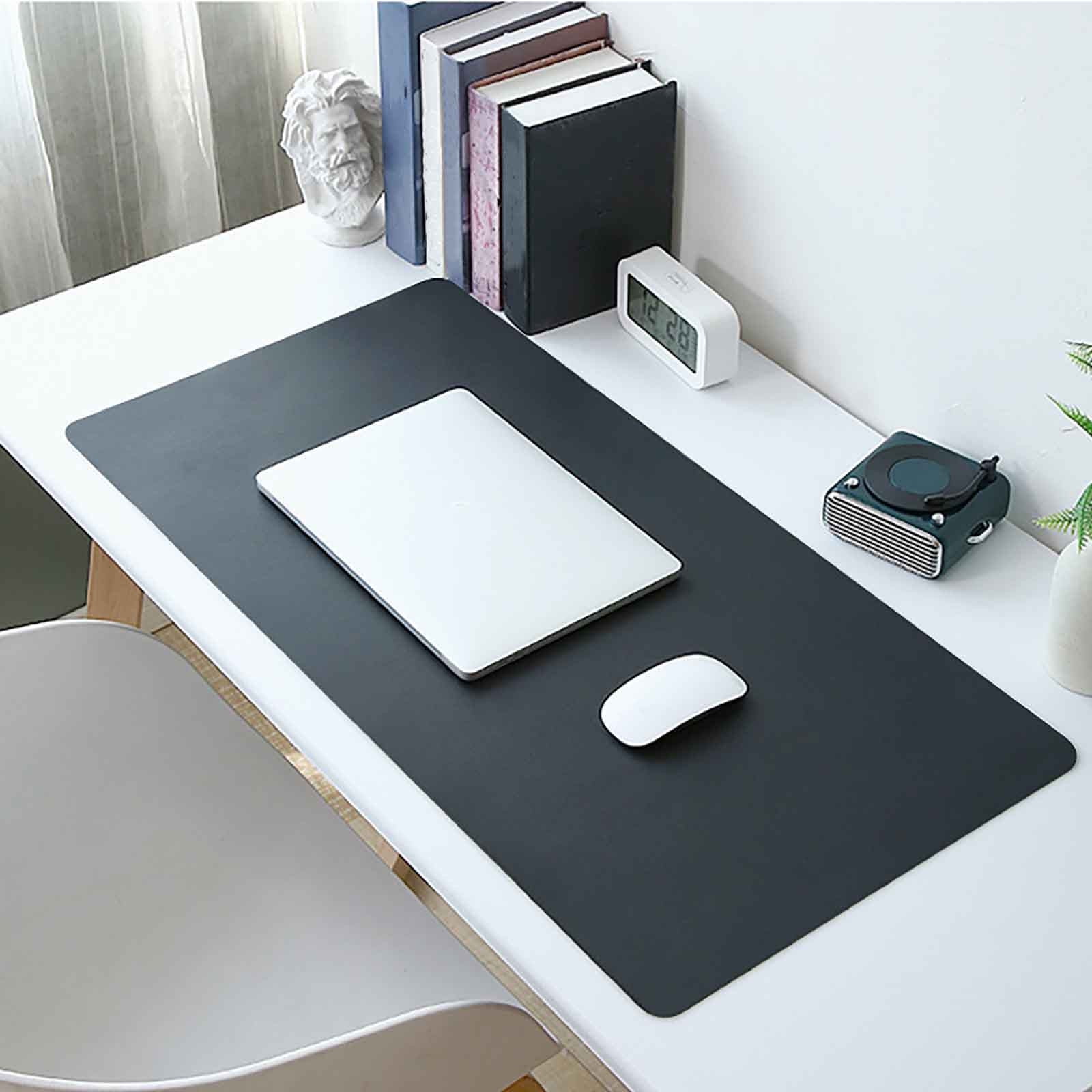 RnemiTeamo Deals！Table Cloth Table Cover Leather Desk Pad Mouse Pad