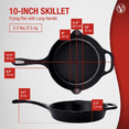 thumbnail image 6 of Victoria 10-Inch Cast Iron Skillet, Seasoned Cast Iron Frying Pan with Long Handle, Made in Colombia, 6 of 6