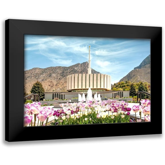 Murdock, Ramona 14x11 Black Modern Framed Museum Art Print Titled - Provo Temple