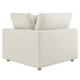 thumbnail image 2 of Modway Commix Ensemble de Canapé Sectionnel 4 Pcs Surrempli Garni de Duvet, Beige Pâle, 2 of 10