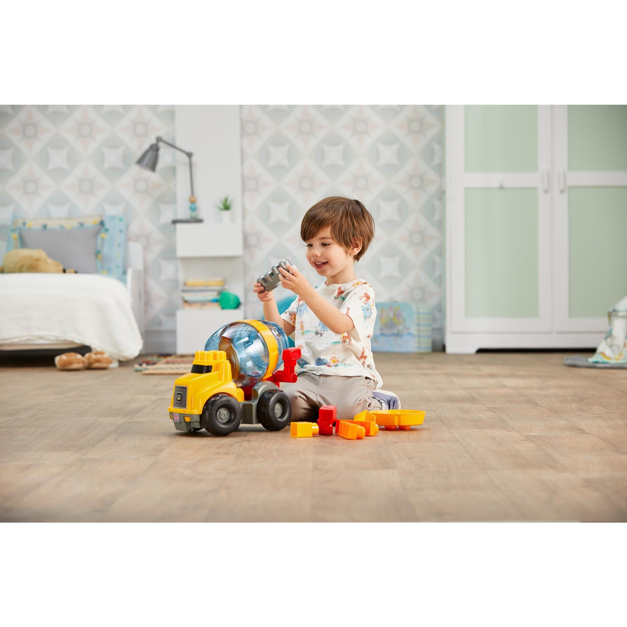 NEW Mega Bloks CAT Cement Mixer Truck Building Blocks