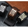 thumbnail image 2 of Pulsera de Cuero Vikinga Yggdrasil Árbol de la Vida, Paz y Armonia, ajustable para Hombre Mujer Novio Pareja Enamorado. Amuleto Nórdico - Cafe MADIOLA Vikingo Yggdrasil, 2 of 6