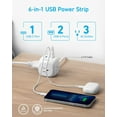 thumbnail image 2 of Anker 20W USB C Power Strip, 321 Power Strip with 3 Outlets and Power Delivery Charging for iPhone 15/15 Plus/15 Pro/15 Pro Max, 5 ft Extension Cord, 2 of 5