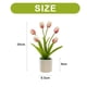 thumbnail image 2 of Simulación de bonsái de tulipán de seis cabezas, simulación de plantación en maceta, decoraciones artificiales para el hogar, 2 of 5