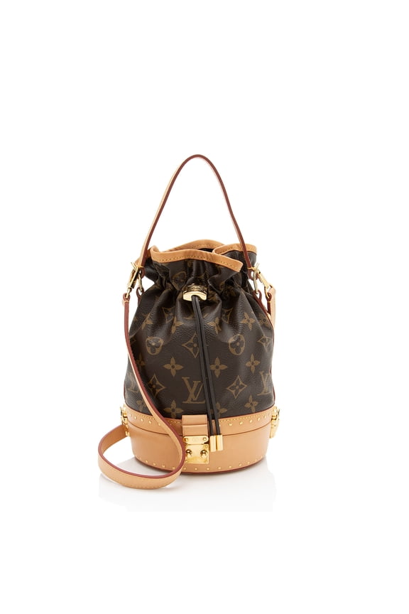 Pre-Owned Louis Vuitton Monogram Canvas Studded Petite Noe Trunk Bag