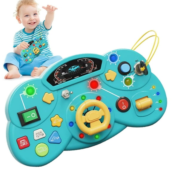 Montessori Busy Board Toy for Toddlers 1-3,Sensory Learning Toys for 1 2 3 Years Old Toddler,Ideal Gift for 1  Year Old Boys