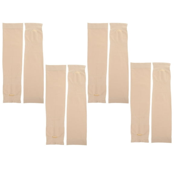 ELAYARD 4 Pairs Outdoor Sports Sun Screen Cuff Arm Sleeves for Men and Women Summer Use Heat Resistance Chinlon