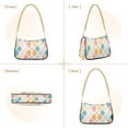 thumbnail image 7 of FORMRS Womens Shoulder Bag with Chain Strap Clutch Purse Cute Tote Handbag, Pink Abstract Pattern, 7 of 7