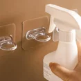 thumbnail image 2 of Ganchos autoadhesivos multiusos, ganchos redondos montados en la pared, estante de almacenamiento sin perforaciones para cocina y baño, 1-10 Uds., 2 of 5