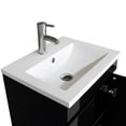 thumbnail image 3 of Wonline 20" Small Bathroom Vanity with Sink Bathroom Cabinet Sink Black Wood Storage with Undermount Vessel Sink Faucet, 3 of 6
