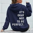 thumbnail image 3 of Mental Health Hoodies for Women 2025 It's Okay Not To Be Perfect Hoodie with Pockets Hooded Sweatshirt Pullover Tops, 3 of 4