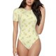 thumbnail image 1 of Balery Green Pears Body de cuello redondo de manga corta para mujer Tops de manga corta Tops básicos-Small, 1 of 7