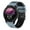 Blue-Black, variant on For Garmin Forerunner 255 Music 22mm Perforated Two-color Silicone Watch Band