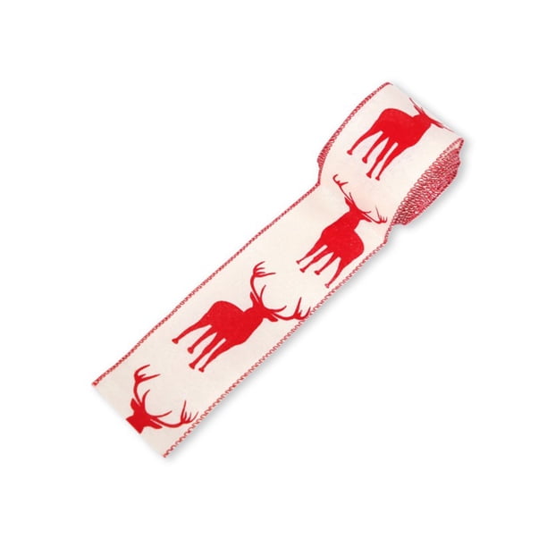 Cinta De Navidad Decoración Árbol De Navidad Cinta De Alce Trenzada Año Nuevo Cinta De Bricolaje Arco Artesanía Decoraciones 6M Monstrate HA038904-00