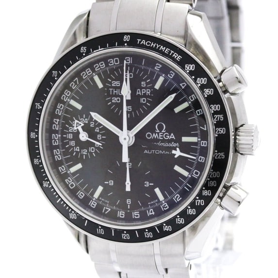 Pre-Owned OMEGA Speedmaster Mark 40 Steel Automatic Mens Watch 3520.50 Polished