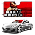 thumbnail image 1 of Red Dead Redemption Parasol para Parabrisas Delantero Protector Plegable, Visera Solar para Auto Bloquea Rayos UV Mantiene tu Vehículo Fresco 130cm*70cm, 1 of 6