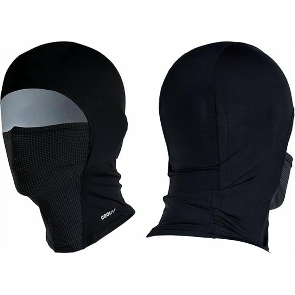 COOUV Sun Protection UPF50  Ice Silk Fabric Cooling Balaclava Face Mask Ultrathin Smooth Soft
