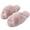 Pink, variant on Women's Fuzzy Slippers Cross Band Slippers Memory Foam Open Toe Indoor Outdoor Slippers Black 7-8