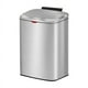thumbnail image 1 of Bote de basura pequeño de acero inoxidable para cocina colgante con tapa, 2 en 1, contenedor de abono para encimera y 8 l, 1 of 7