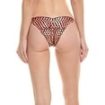 thumbnail image 2 of Luli Fama womens  Ruched Tie Side Brazilian Bottom, l, Pink, 2 of 4