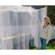 thumbnail image 3 of Mosquitera PREMIUM con dosel para cama doble con DOS aberturas, Kit de suspensión, Bolsa de transporte y libro electrónico, Red rectangular que te protege y repele insectos 190210240cm blanco, 3 of 5
