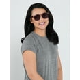 thumbnail image 5 of Sunsentials by Foster Grant Pink Square Unisex Sunglasses, 5 of 6