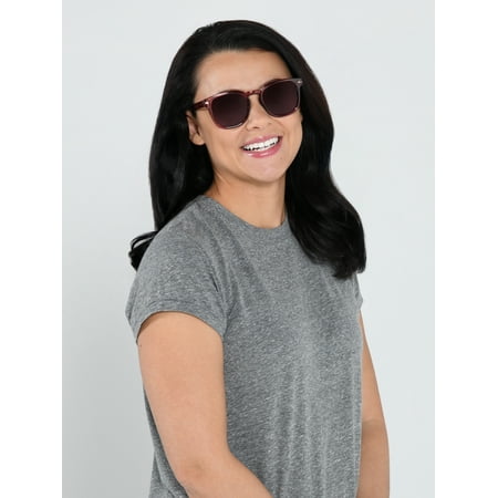 Sunsentials by Foster Grant Pink Square Unisex Sunglasses