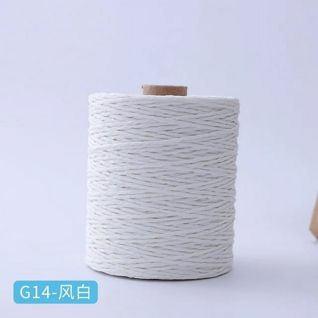 Raffia Yarn Knitting Crochet Paper Straw Rope Thread For Weaving Summer Handmade Hat Basket Handcrafts Tricots DIY Material Rug