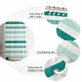 thumbnail image 6 of Shower Curtain Aqua Stripes Bathroom Curtains with Hooks, Waterproof Fabric Green White Classic Striped Bath Shower Curtains Set for Bathroom Bathtubs Decor 72x72 Inch, 6 of 8