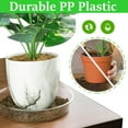 thumbnail image 3 of Bxaolu 5 Packs 6" Large Clear Plant Saucers for Indoor Outdoor Use Heavy Duty Plastic Plant Trays for Planter Bulk Flower Pot Drip Trays to Catch Water, Round Transparent, 3 of 9