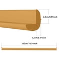thumbnail image 3 of ZZHZGZ Clearance Sale Corner Guard 78 Inch Long Corner Pad Flexible Buffer Strip Suitable for Fireplace Countertops, 3 of 7