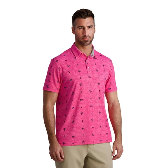 Chaps Men's Printed Golf Polo - Sizes S up to 3XL